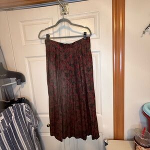 David Brooks A-Line Paisley Skirt 12 - Like New